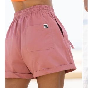 NWT Lucy & Yak XL Dusty Pink Charlie Shorts